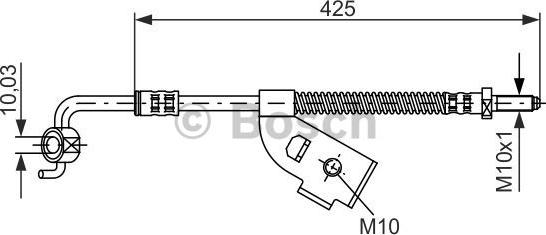 BOSCH 1 987 476 567 - Flessibile del freno www.autoricambit.com