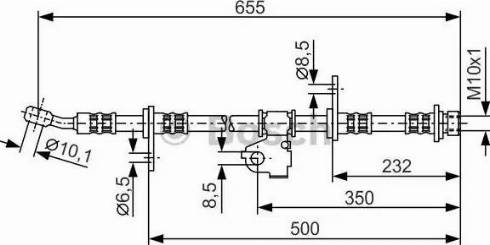 BOSCH 1 987 476 665 - Flessibile del freno www.autoricambit.com