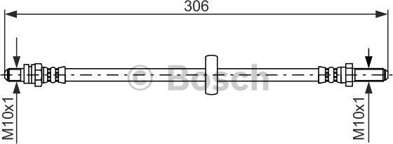 BOSCH 1 987 476 606 - Flessibile del freno www.autoricambit.com