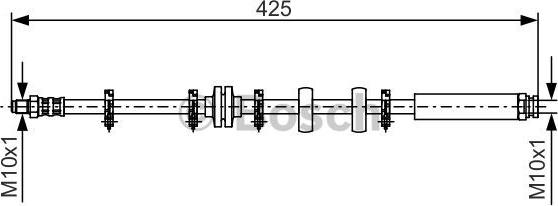 BOSCH 1 987 476 636 - Flessibile del freno www.autoricambit.com