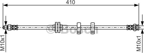 BOSCH 1 987 476 638 - Flessibile del freno www.autoricambit.com