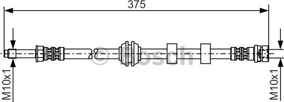 BOSCH 1 987 476 626 - Flessibile del freno www.autoricambit.com