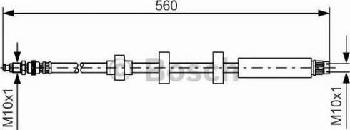 BOSCH 1 987 476 673 - Flessibile del freno www.autoricambit.com