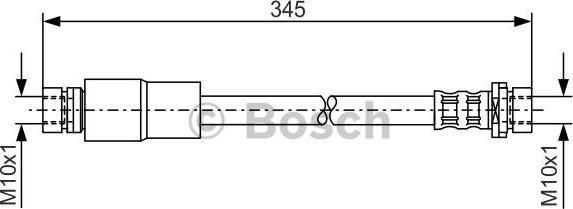 BOSCH 1 987 476 058 - Flessibile del freno www.autoricambit.com