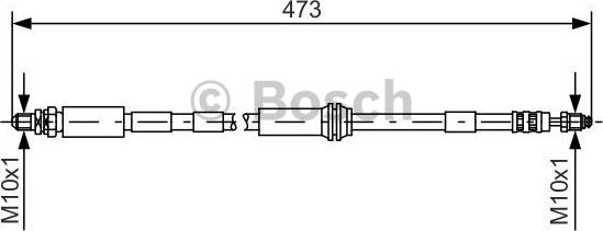 BOSCH 1 987 476 066 - Flessibile del freno www.autoricambit.com