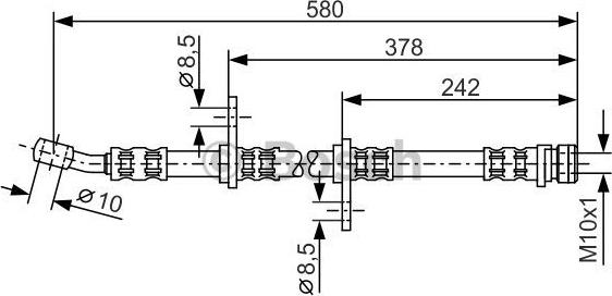 BOSCH 1 987 476 070 - Flessibile del freno www.autoricambit.com