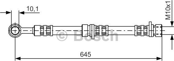 BOSCH 1 987 476 155 - Flessibile del freno www.autoricambit.com