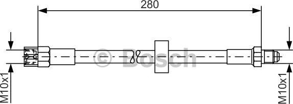 BOSCH 1 987 476 117 - Flessibile del freno www.autoricambit.com