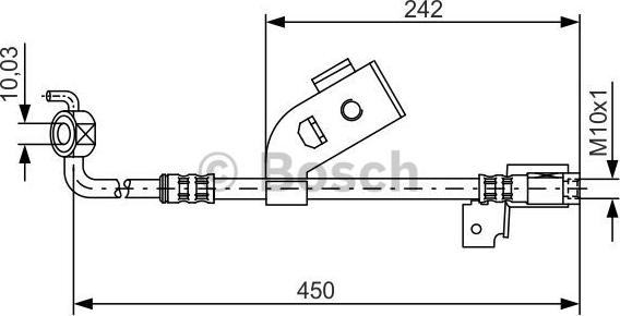 BOSCH 1 987 476 184 - Flessibile del freno www.autoricambit.com