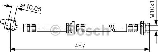 BOSCH 1 987 476 135 - Flessibile del freno www.autoricambit.com