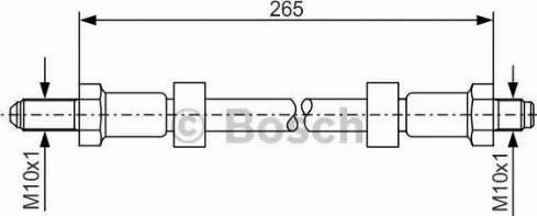 BOSCH 1 987 476 123 - Flessibile del freno www.autoricambit.com