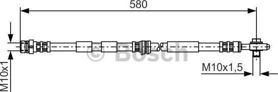 BOSCH 1 987 476 849 - Flessibile del freno www.autoricambit.com