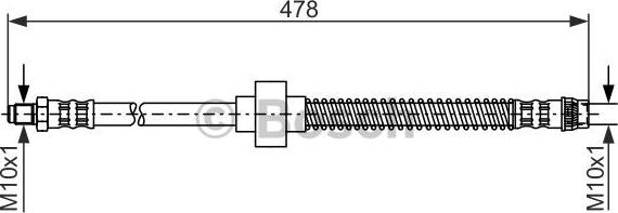 BOSCH 1 987 476 868 - Flessibile del freno www.autoricambit.com