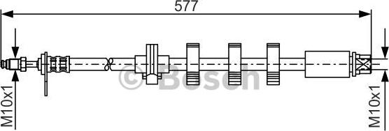 BOSCH 1 987 476 809 - Flessibile del freno www.autoricambit.com