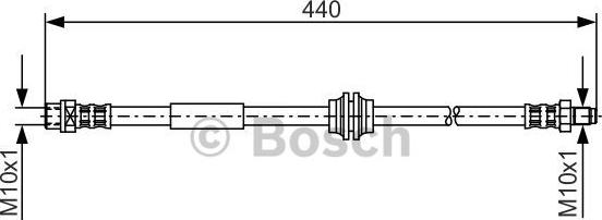 BOSCH 1 987 476 808 - Flessibile del freno www.autoricambit.com