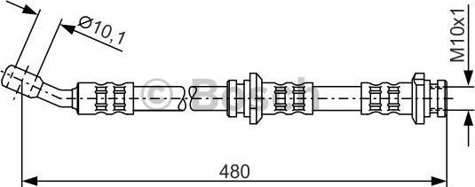 BOSCH 1 987 476 802 - Flessibile del freno www.autoricambit.com