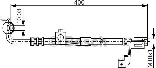BOSCH 1 987 476 815 - Flessibile del freno www.autoricambit.com