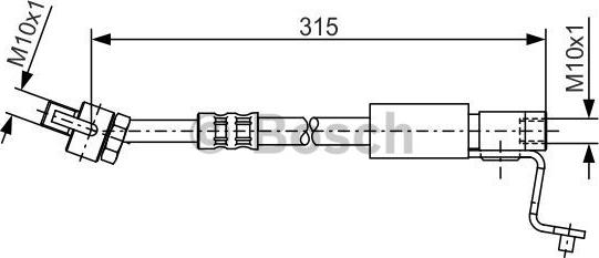 BOSCH 1 987 476 811 - Flessibile del freno www.autoricambit.com