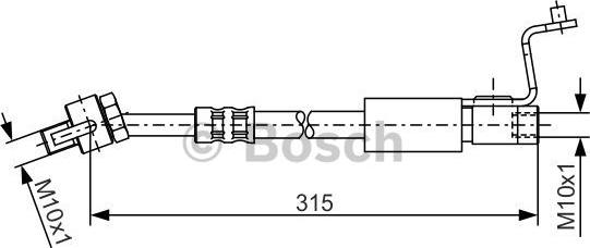 BOSCH 1 987 476 812 - Flessibile del freno www.autoricambit.com