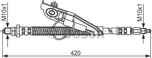 BOSCH 1 987 476 817 - Flessibile del freno www.autoricambit.com