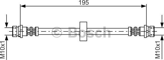 BOSCH 1 987 476 884 - Flessibile del freno www.autoricambit.com