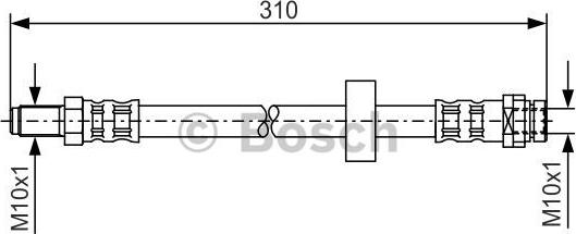 BOSCH 1 987 476 883 - Flessibile del freno www.autoricambit.com