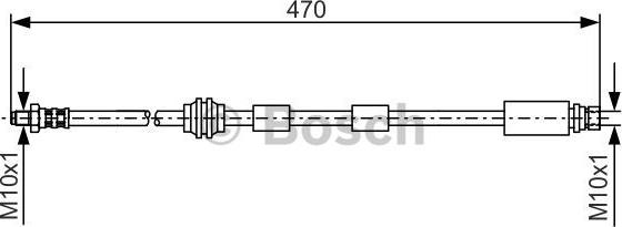 BOSCH 1 987 476 882 - Flessibile del freno www.autoricambit.com