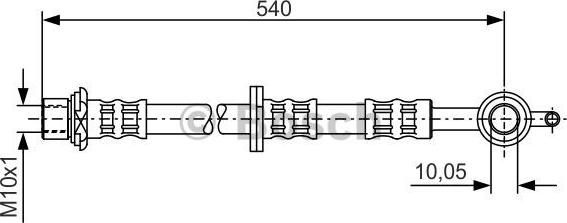 BOSCH 1 987 476 833 - Flessibile del freno www.autoricambit.com