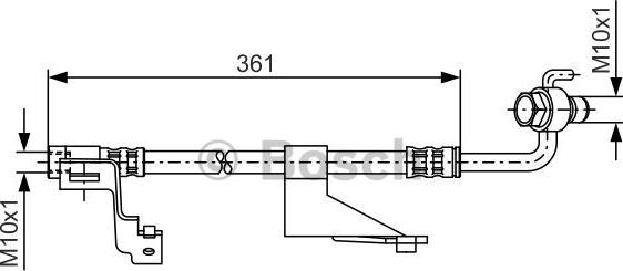 BOSCH 1 987 476 821 - Flessibile del freno www.autoricambit.com