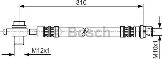 BOSCH 1 987 476 308 - Flessibile del freno www.autoricambit.com