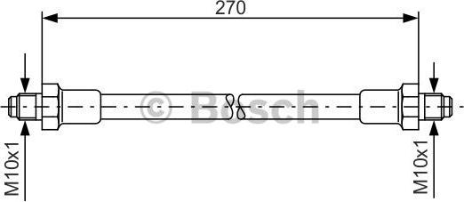 BOSCH 1 987 476 389 - Flessibile del freno www.autoricambit.com