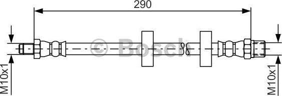 BOSCH 1 987 476 334 - Flessibile del freno www.autoricambit.com