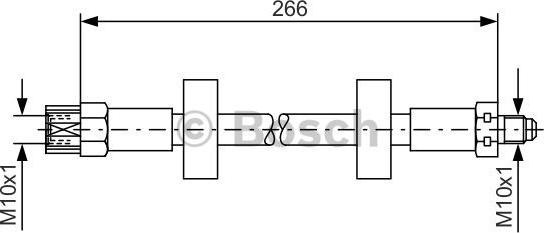 BOSCH 1 987 476 337 - Flessibile del freno www.autoricambit.com