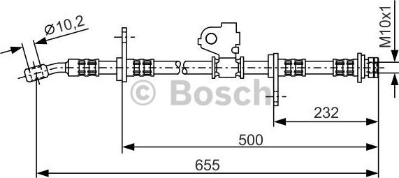 BOSCH 1 987 476 322 - Flessibile del freno www.autoricambit.com