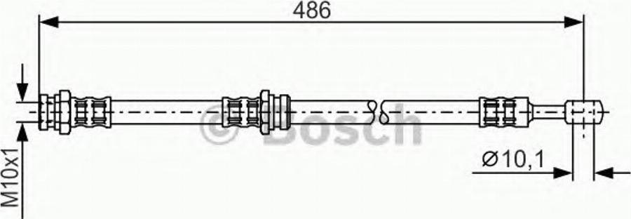 BOSCH 1987476283 - Flessibile del freno www.autoricambit.com