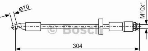 BOSCH 1 987 476 739 - Flessibile del freno www.autoricambit.com