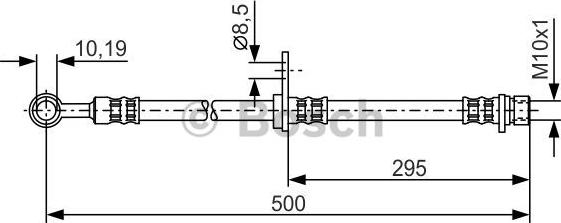 BOSCH 1 987 476 736 - Flessibile del freno www.autoricambit.com