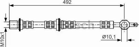 BOSCH 1 987 476 724 - Flessibile del freno www.autoricambit.com