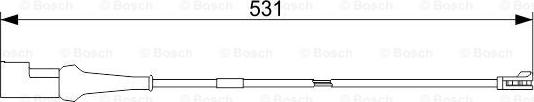 BOSCH 1 987 473 551 - Contatto segnalazione, Usura past. freno/mat. d'attrito www.autoricambit.com