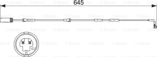 BOSCH 1 987 473 504 - Contatto segnalazione, Usura past. freno/mat. d'attrito www.autoricambit.com