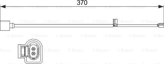 BOSCH 1 987 473 534 - Contatto segnalazione, Usura past. freno/mat. d'attrito www.autoricambit.com