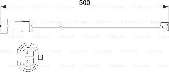 BOSCH 1 987 473 535 - Contatto segnalazione, Usura past. freno/mat. d'attrito www.autoricambit.com