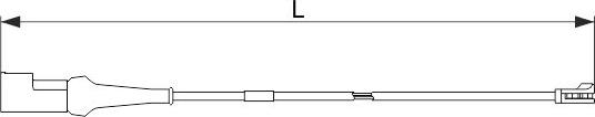 BOSCH 1 987 473 625 - Contatto segnalazione, Usura past. freno/mat. d'attrito www.autoricambit.com