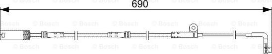 BOSCH 1 987 473 046 - Contatto segnalazione, Usura past. freno/mat. d'attrito www.autoricambit.com