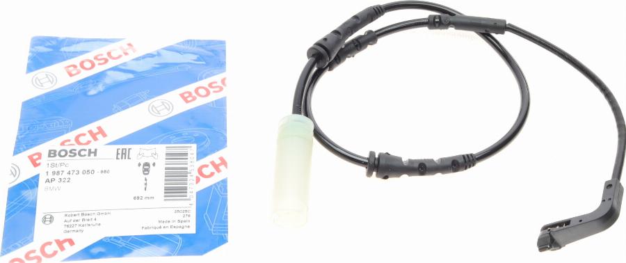 BOSCH 1 987 473 050 - Contatto segnalazione, Usura past. freno/mat. d'attrito www.autoricambit.com