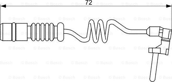 BOSCH 1 987 473 057 - Contatto segnalazione, Usura past. freno/mat. d'attrito www.autoricambit.com