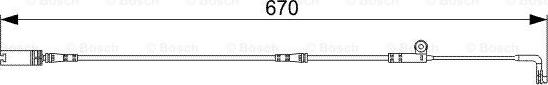 BOSCH 1 987 473 002 - Contatto segnalazione, Usura past. freno/mat. d'attrito www.autoricambit.com