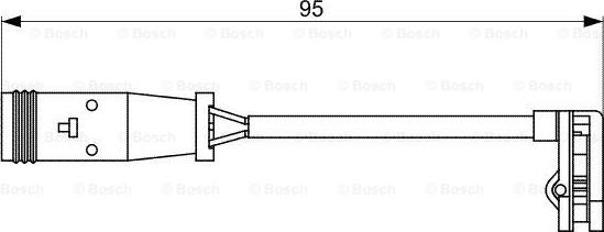 BOSCH 1 987 473 036 - Contatto segnalazione, Usura past. freno/mat. d'attrito www.autoricambit.com