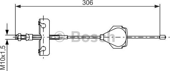 BOSCH 1 987 477 990 - Cavo comando, Freno stazionamento www.autoricambit.com