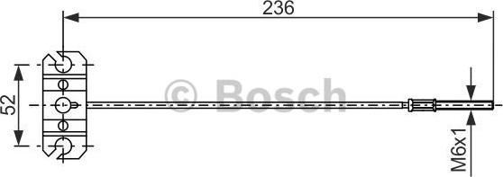 BOSCH 1 987 477 991 - Cavo comando, Freno stazionamento www.autoricambit.com